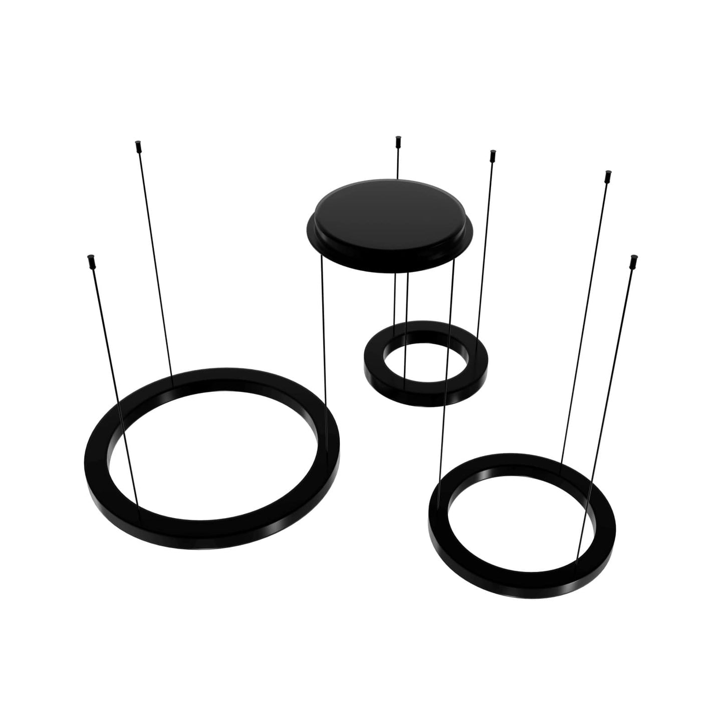 Aria 59" Wide LED Abstract Multi Light Pendant