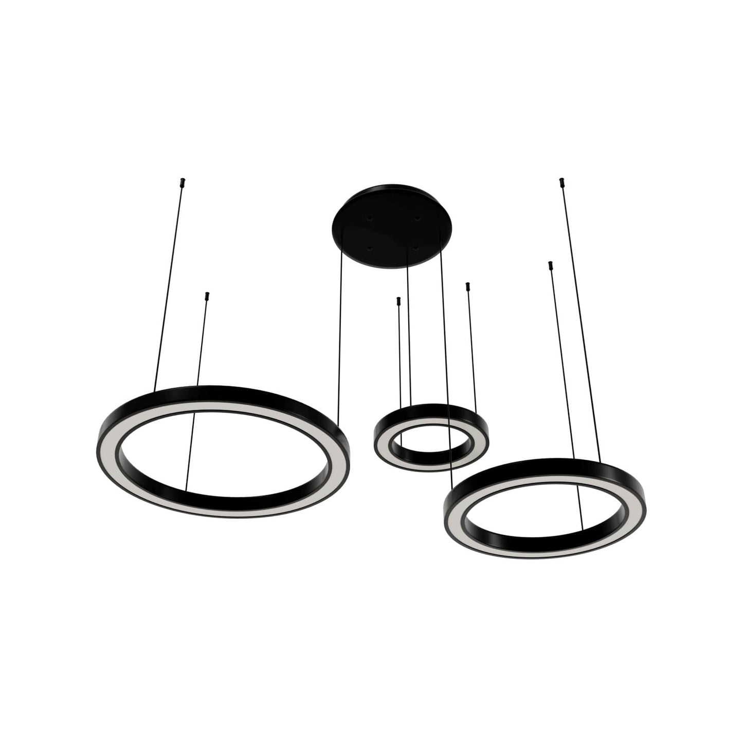 Aria 59" Wide LED Abstract Multi Light Pendant