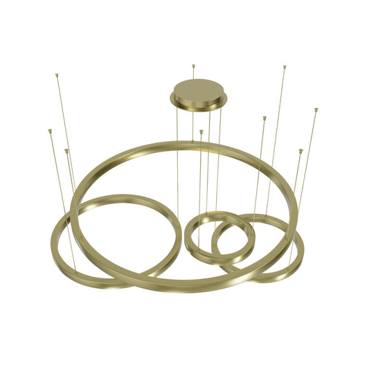 Aria 64" Wide LED Abstract Multi Light Pendant