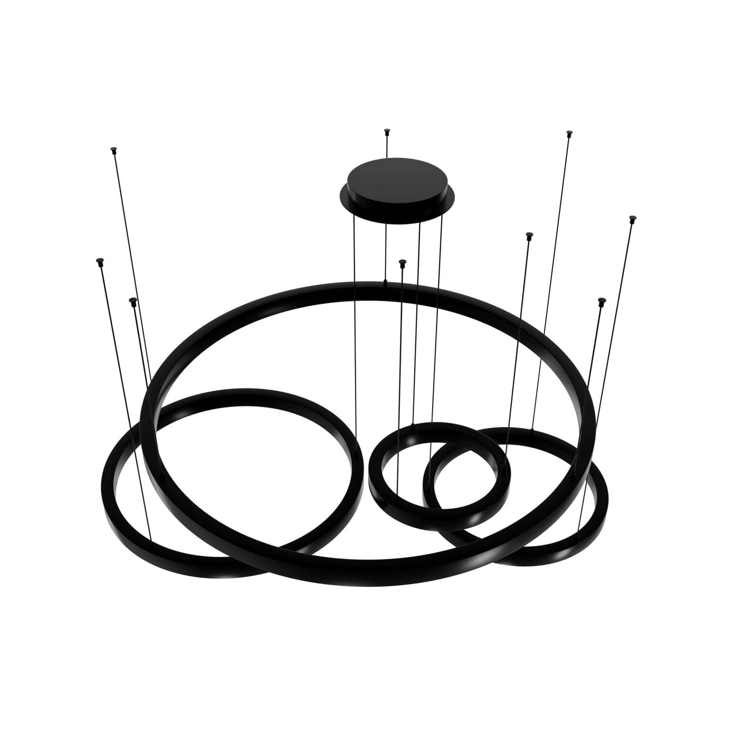 Aria 64" Wide LED Abstract Multi Light Pendant