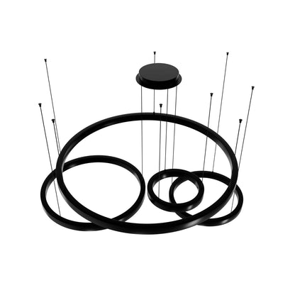 Aria 64" Wide LED Abstract Multi Light Pendant
