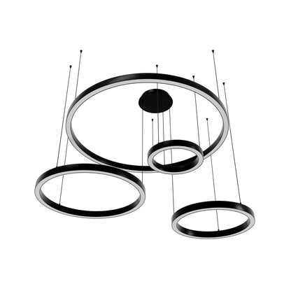 Aria 64" Wide LED Abstract Multi Light Pendant