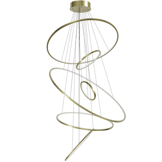 Aria 48" Wide LED Abstract Multi Light Pendant
