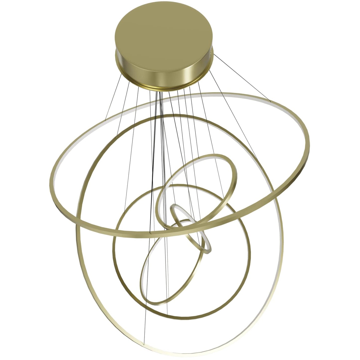 Aria 48" Wide LED Abstract Multi Light Pendant