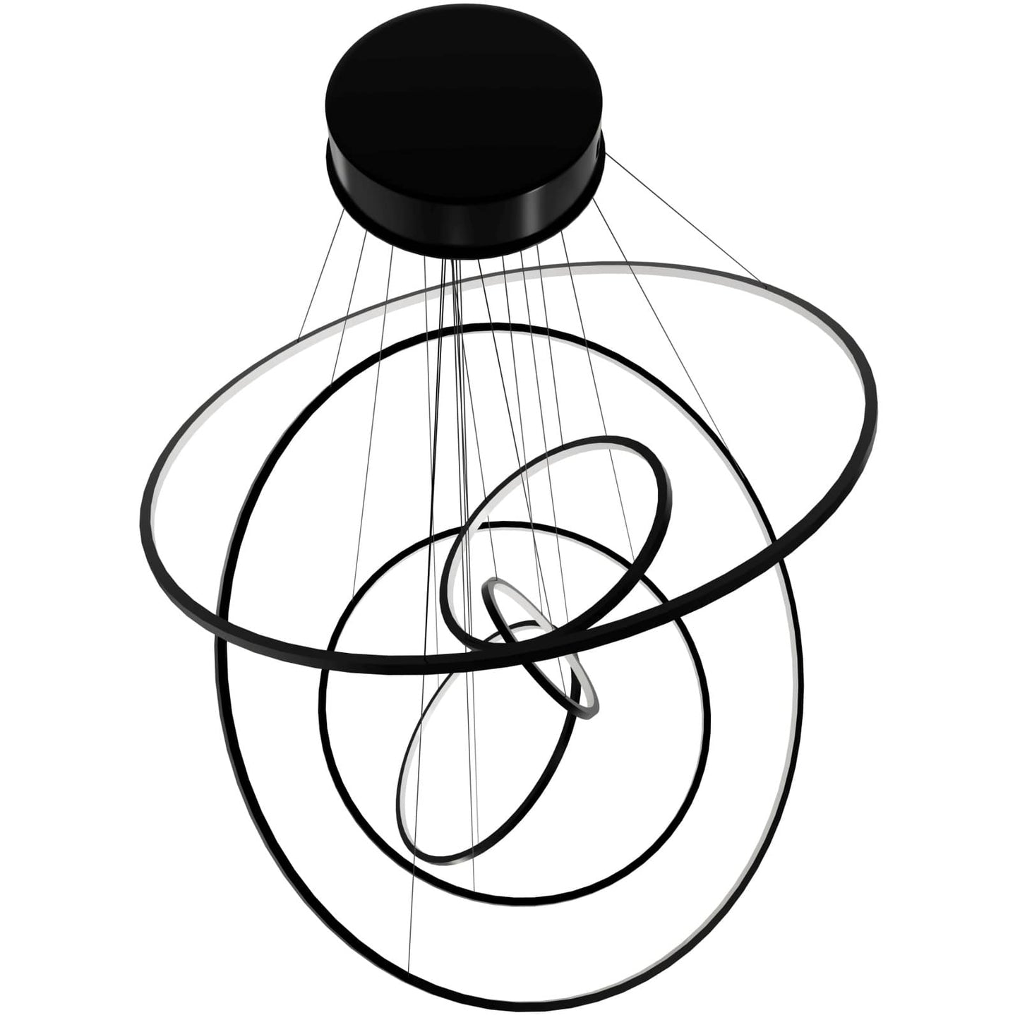 Aria 48" Wide LED Abstract Multi Light Pendant