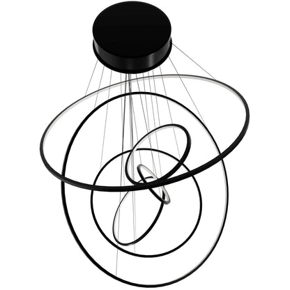 Aria 48" Wide LED Abstract Multi Light Pendant