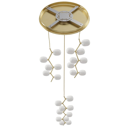 Hampton 24 Light 26" Wide Abstract Multi Light Pendant with Hand-Blown Glass Shades