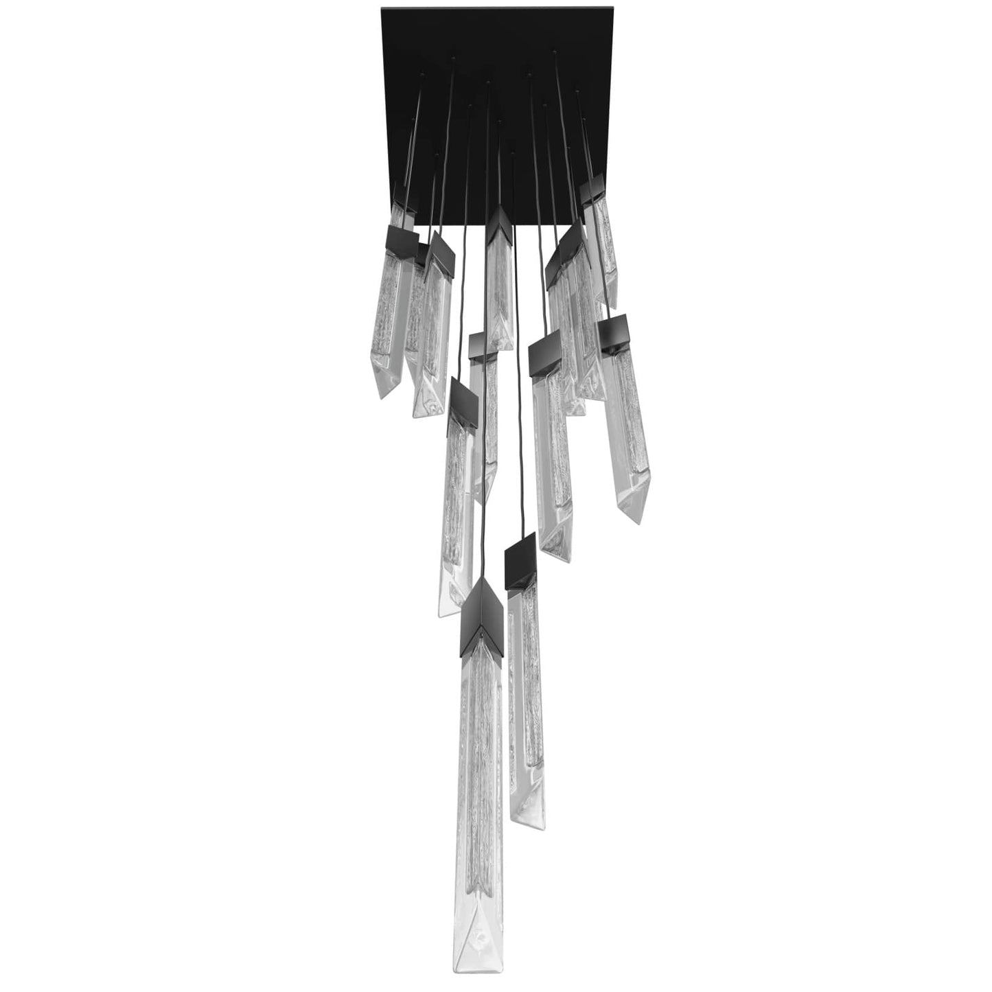 Alpine 15 Light 24" Wide LED Multi Light Pendant with Marbleized Crystal Shades