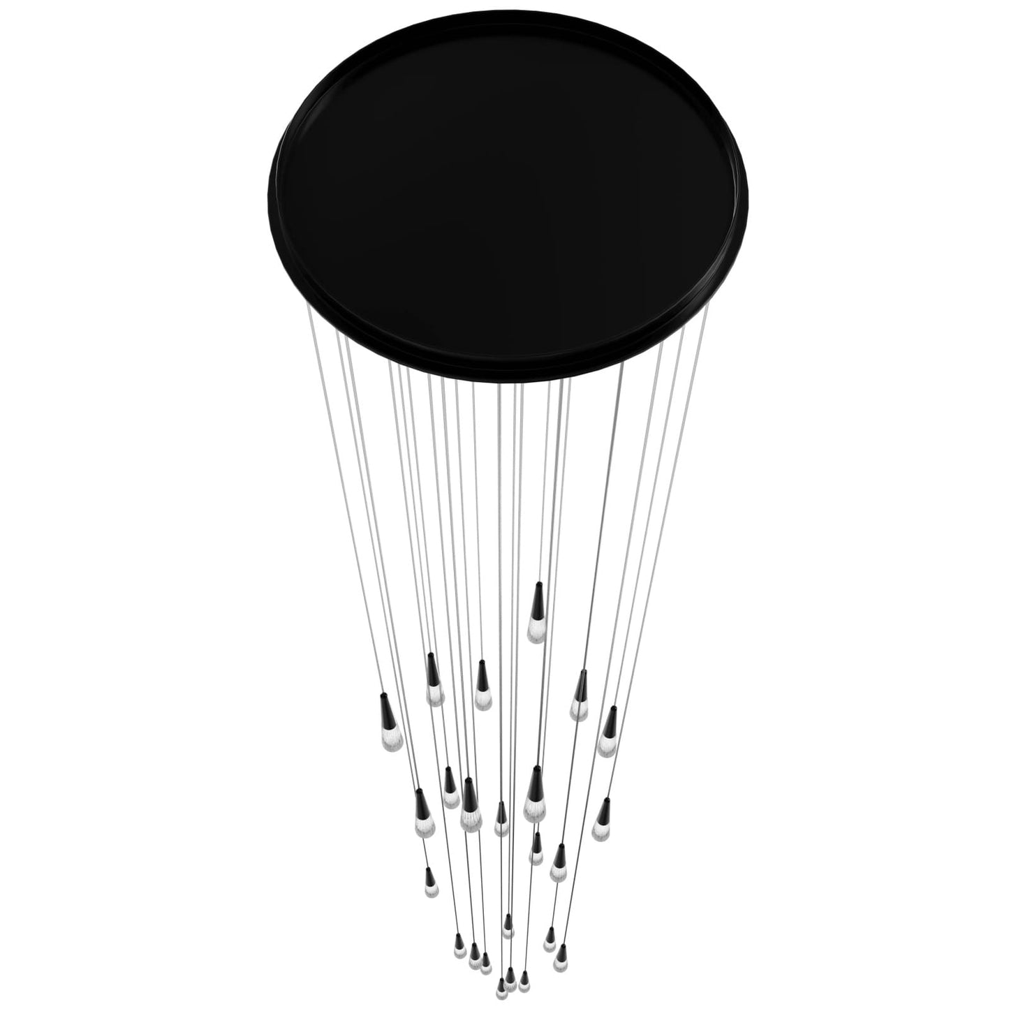 Encino 25 Light 30" Wide LED Crystal Multi Light Pendant with Clear Crystal Shades