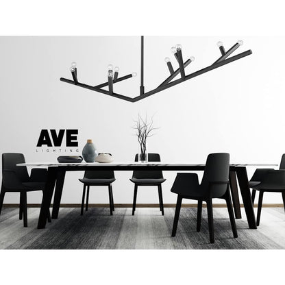 Avenue Lighting The Oaks 12 Light 71" Wide Abstract Chandelier