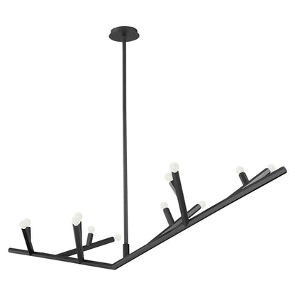 Avenue Lighting The Oaks 12 Light 71" Wide Abstract Chandelier