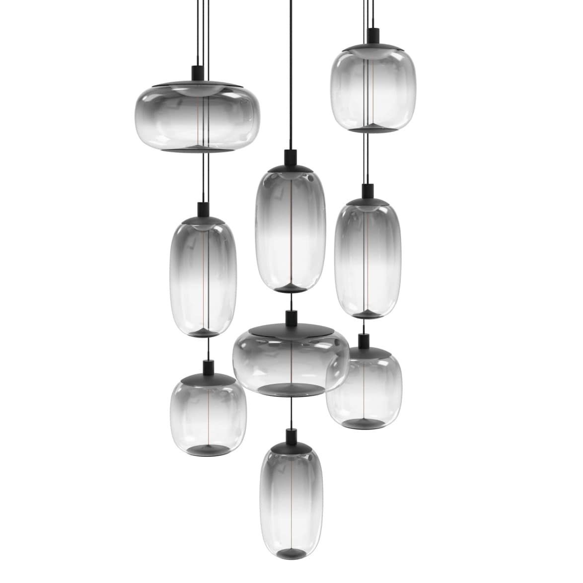 Monaco 36" Wide LED Multi Light Pendant
