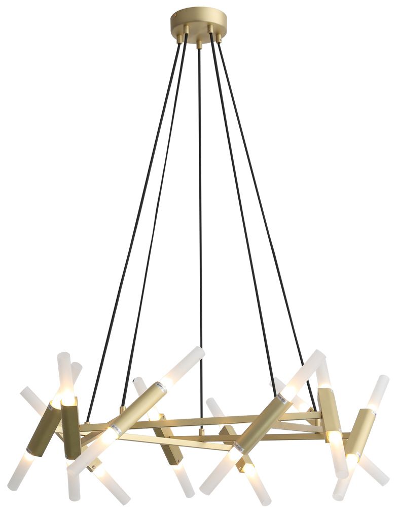 Avenue Lighting Manhattan Ave. Collection Hanging Chandelier Brushed Brass