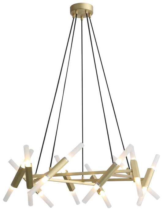 Avenue Lighting Manhattan Ave. Collection Hanging Chandelier Brushed Brass
