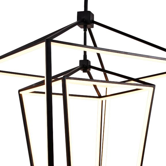 Avenue Lighting Park Ave. Hanging Chandelier Black