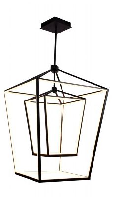 Avenue Lighting Park Ave. Hanging Chandelier Black
