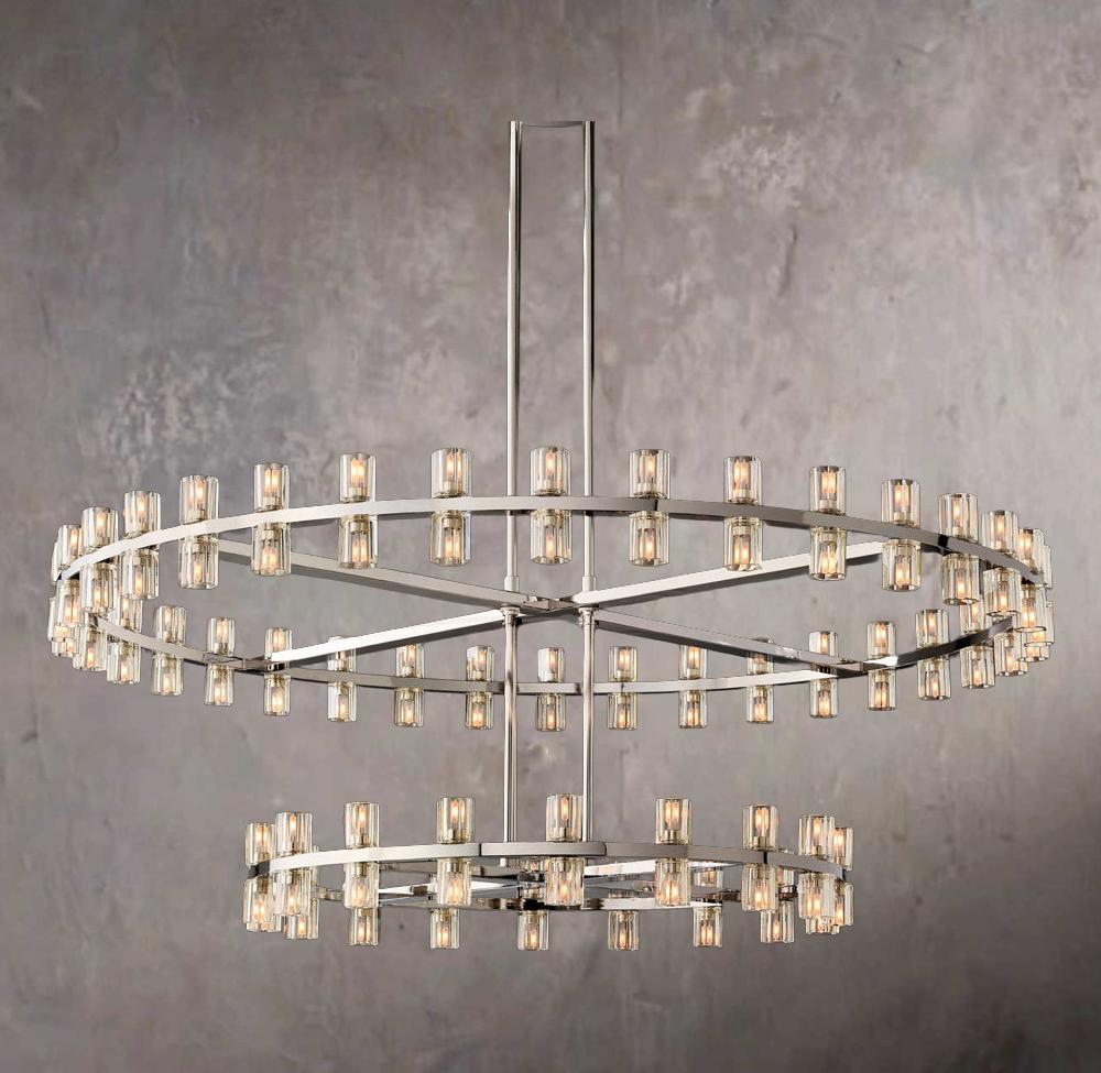 Arcachone Circular Two-Tier Chandelier 60"
