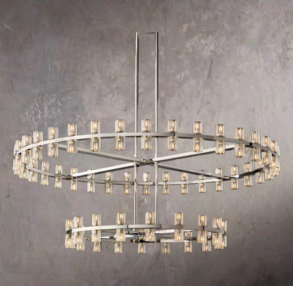 Arcachone Circular Two-Tier Chandelier 60"