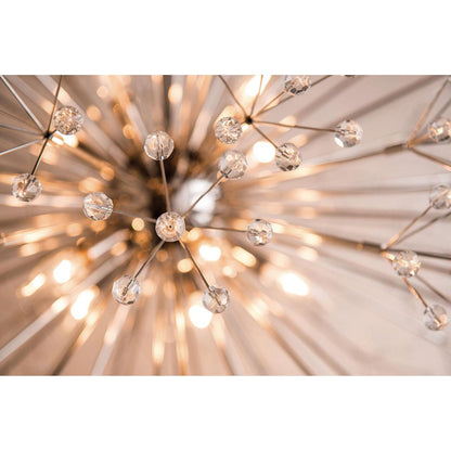 Dunkirk 16-Light Chandelier in Polished Nickel 40L x 40W x 40H