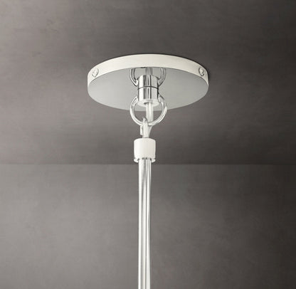 Boule De Cristal Clear Glass Rod Pendant