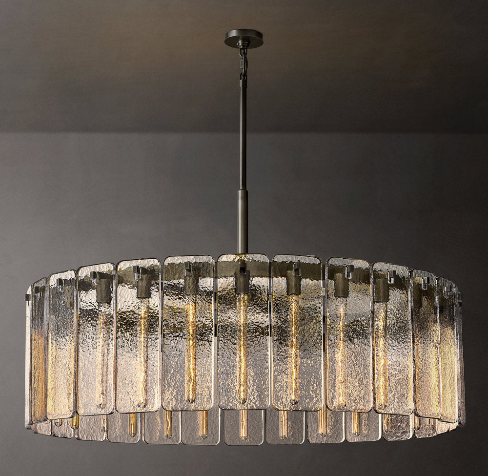 Calamette Circular Glass Chandelier 48"
