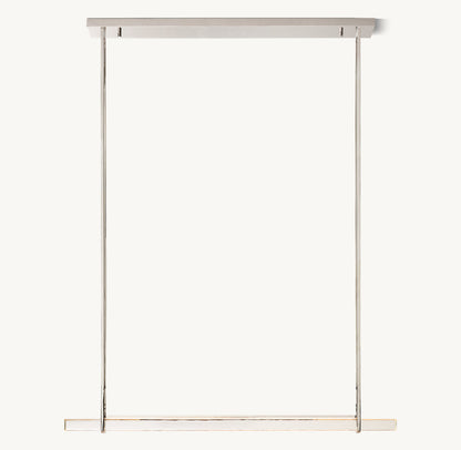 Audubon Crystal Single Bar Linear Chandelier 60"