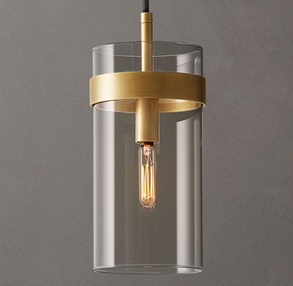 Ravelle Clear Glass Pendant 5"