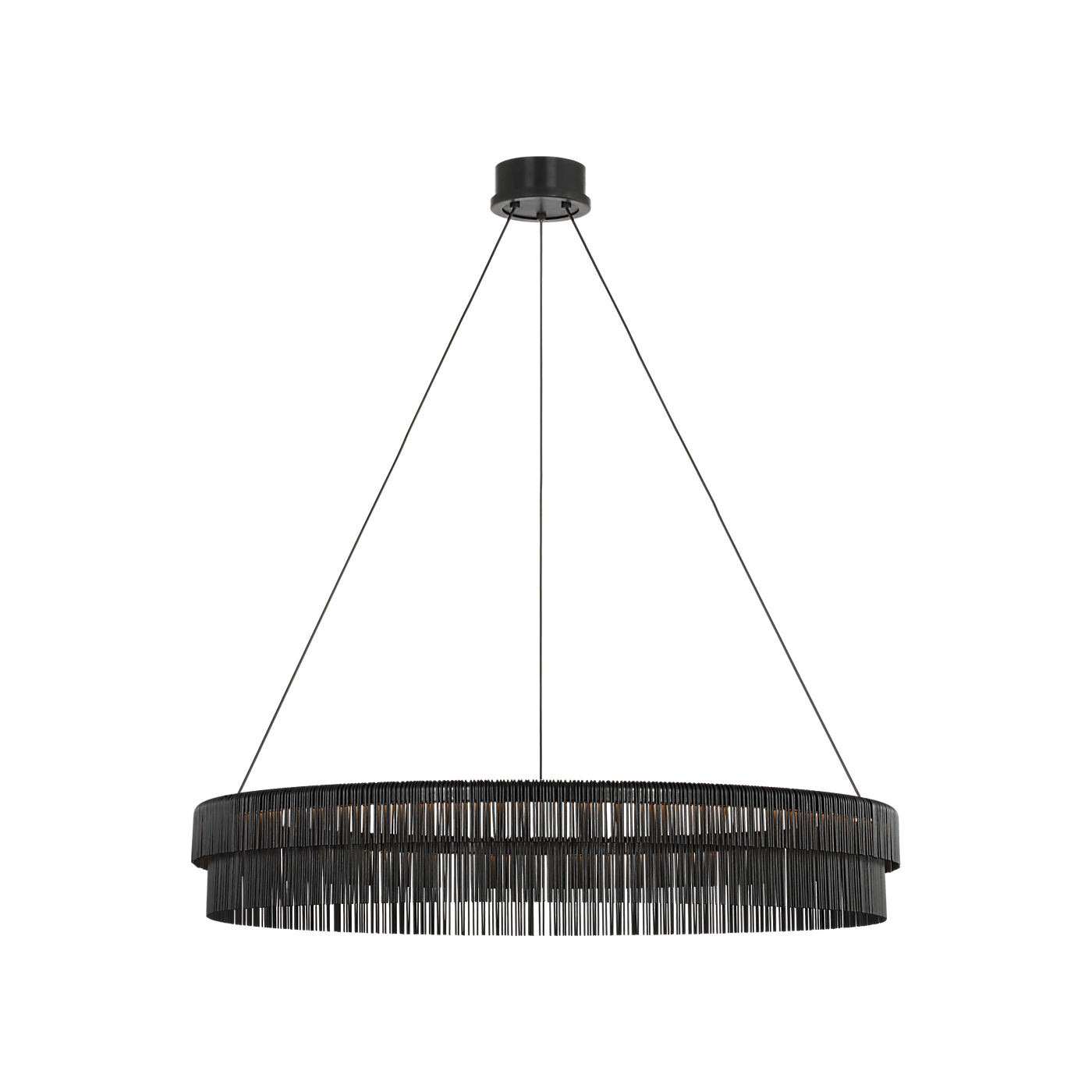 Differo 40" Layered Ring Chandelier