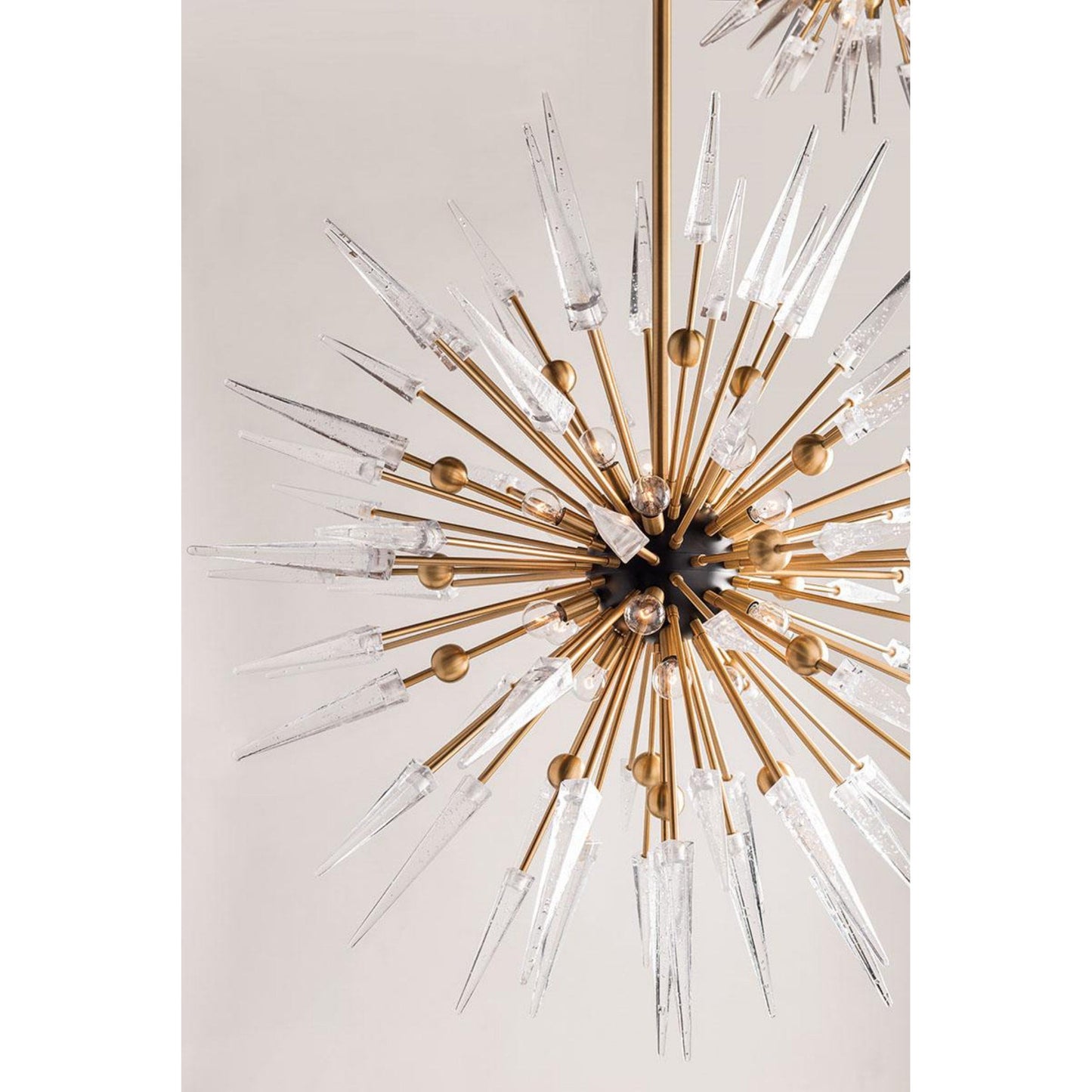 Sparta 6-Light Semi Flush in Aged Brass 28L x 28W x 14.25H