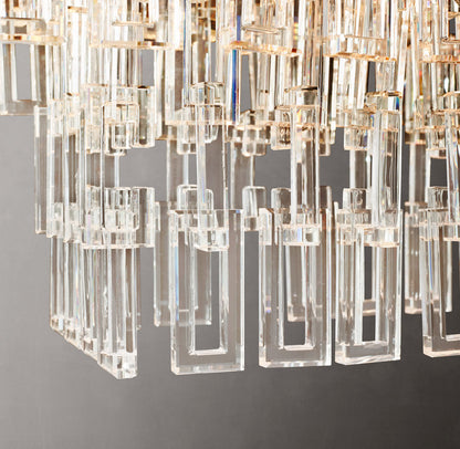 Marignan Tiered Rectangular Chandelier 60"