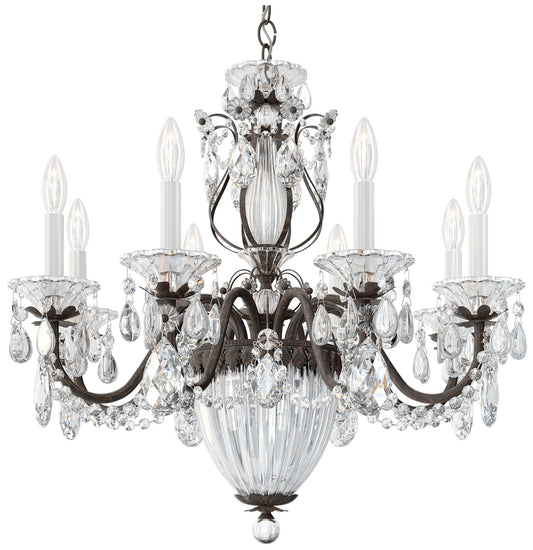 Bagatelle 24.5"H x 26.5"W 11-Light Crystal Chandelier in Heirloom