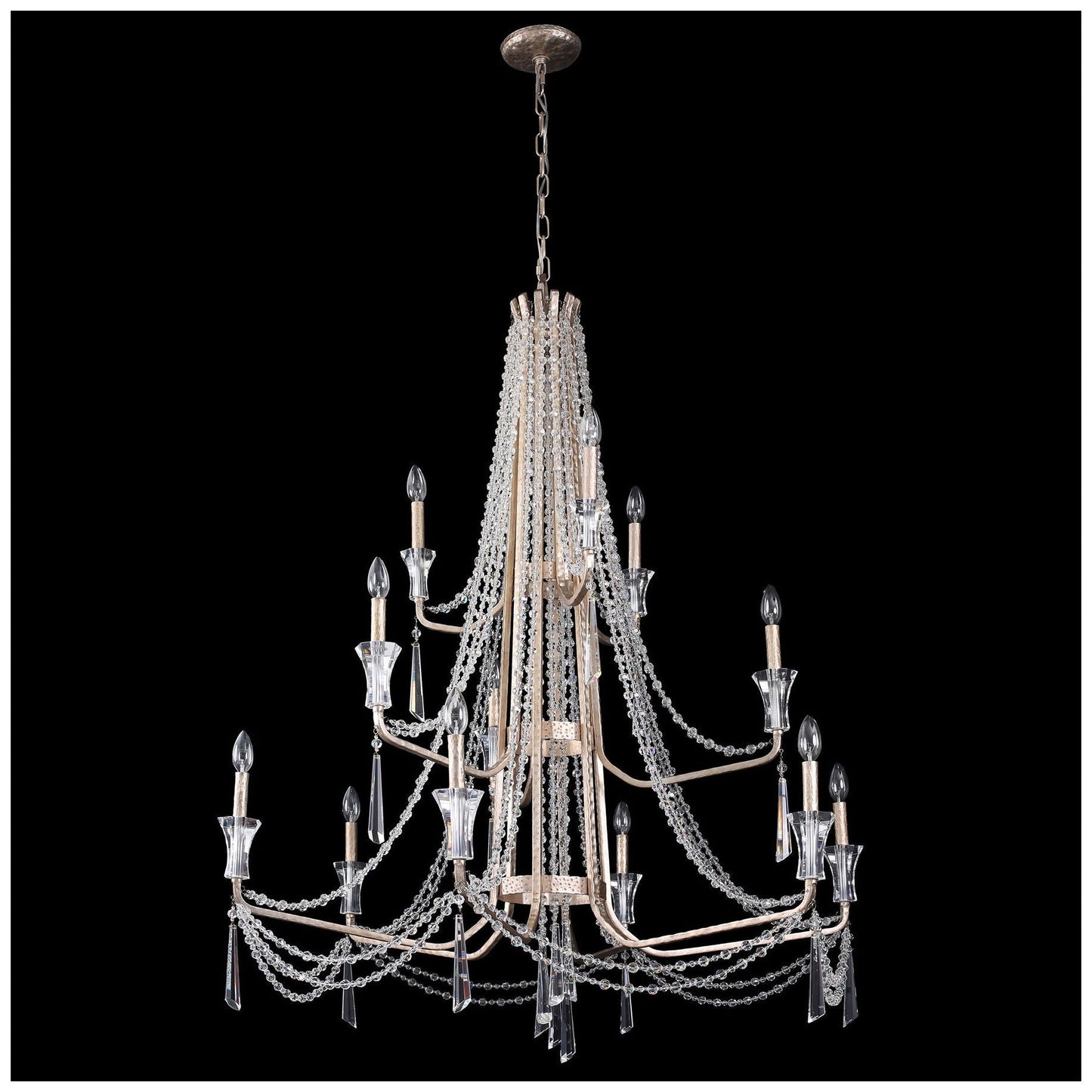 Barcelona 12-Lt 3-Tier Chandelier