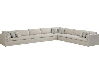 Colony Beige Upholstered Sectional Sofa