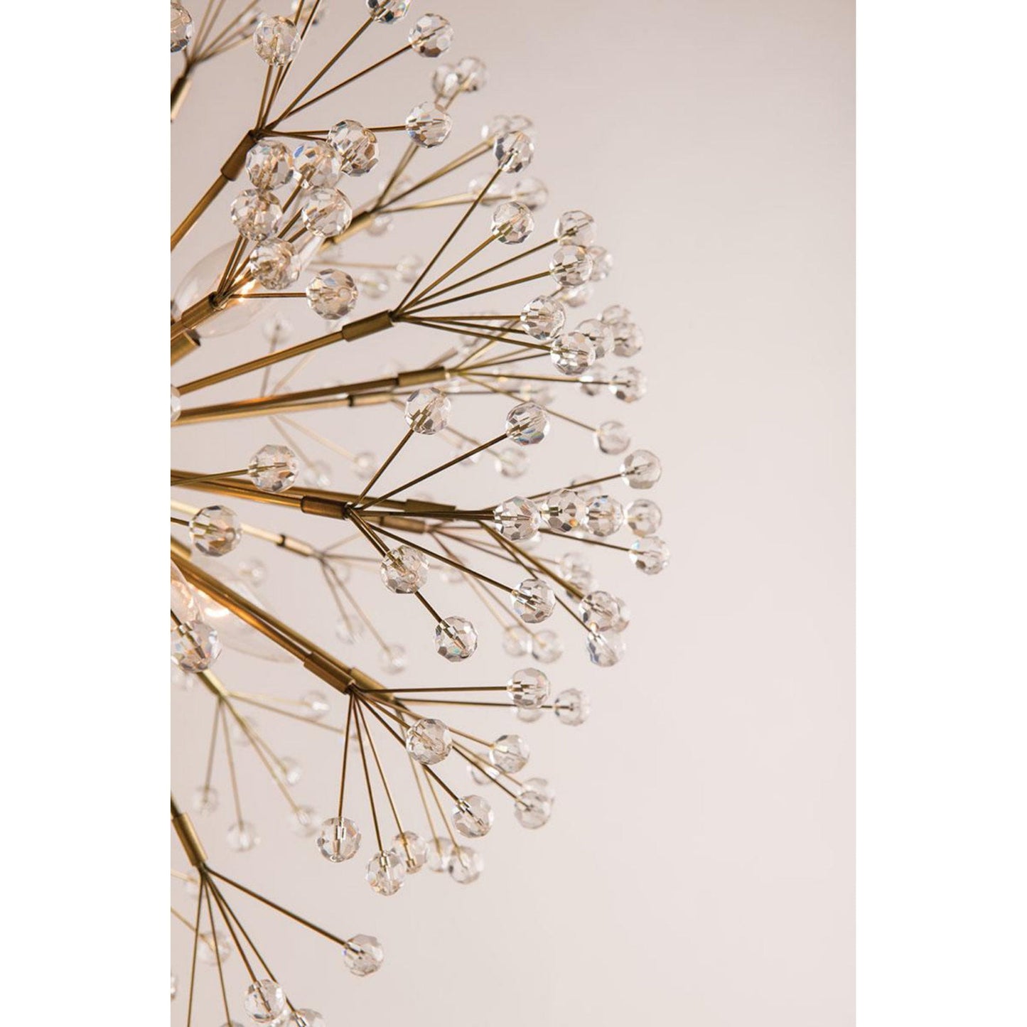 Dunkirk 16-Light Chandelier in Aged Brass 40L x 40W x 40H