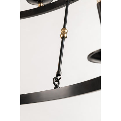 Allendale 6-Light Chandelier in Aged Brass 35.75L x 35.75W x 29.75H