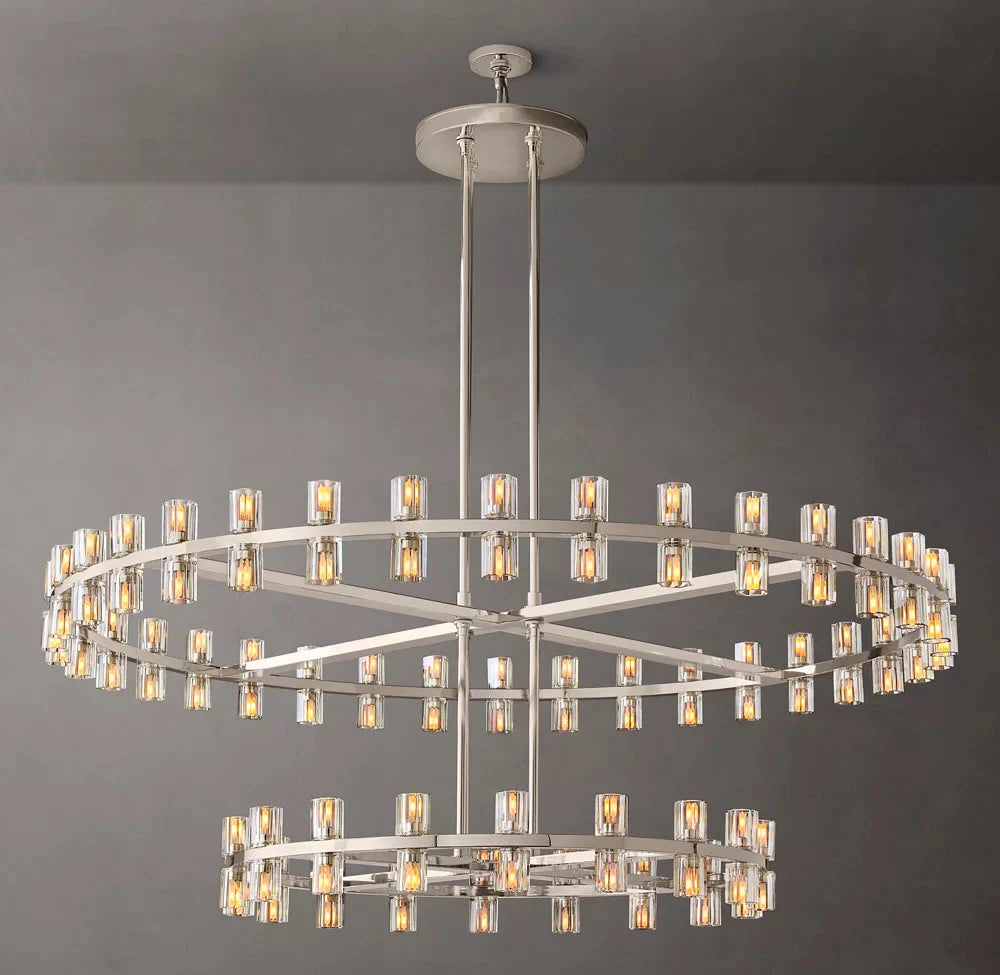 Arcachone Circular Two-Tier Chandelier 60"