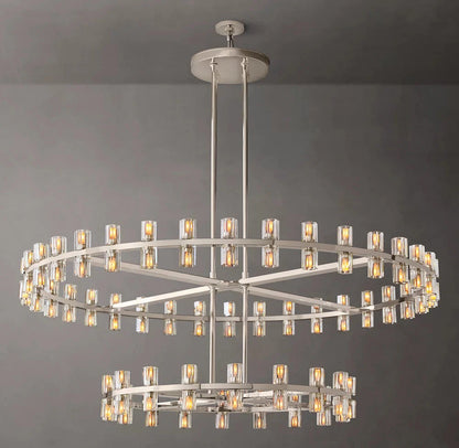 Arcachone Circular Two-Tier Chandelier 60"