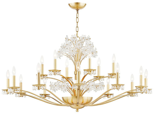 Beaumont 20 Light Chandelier Aged Brass