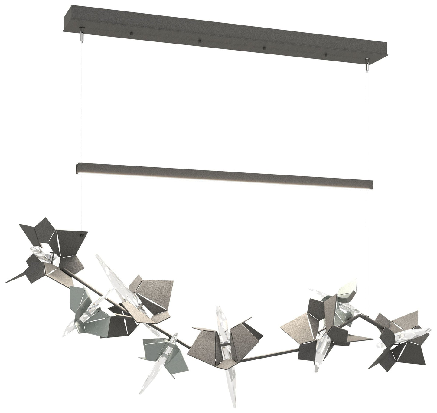 Belladonna 50.3"W Accented Natural Iron Standard LED Pendant