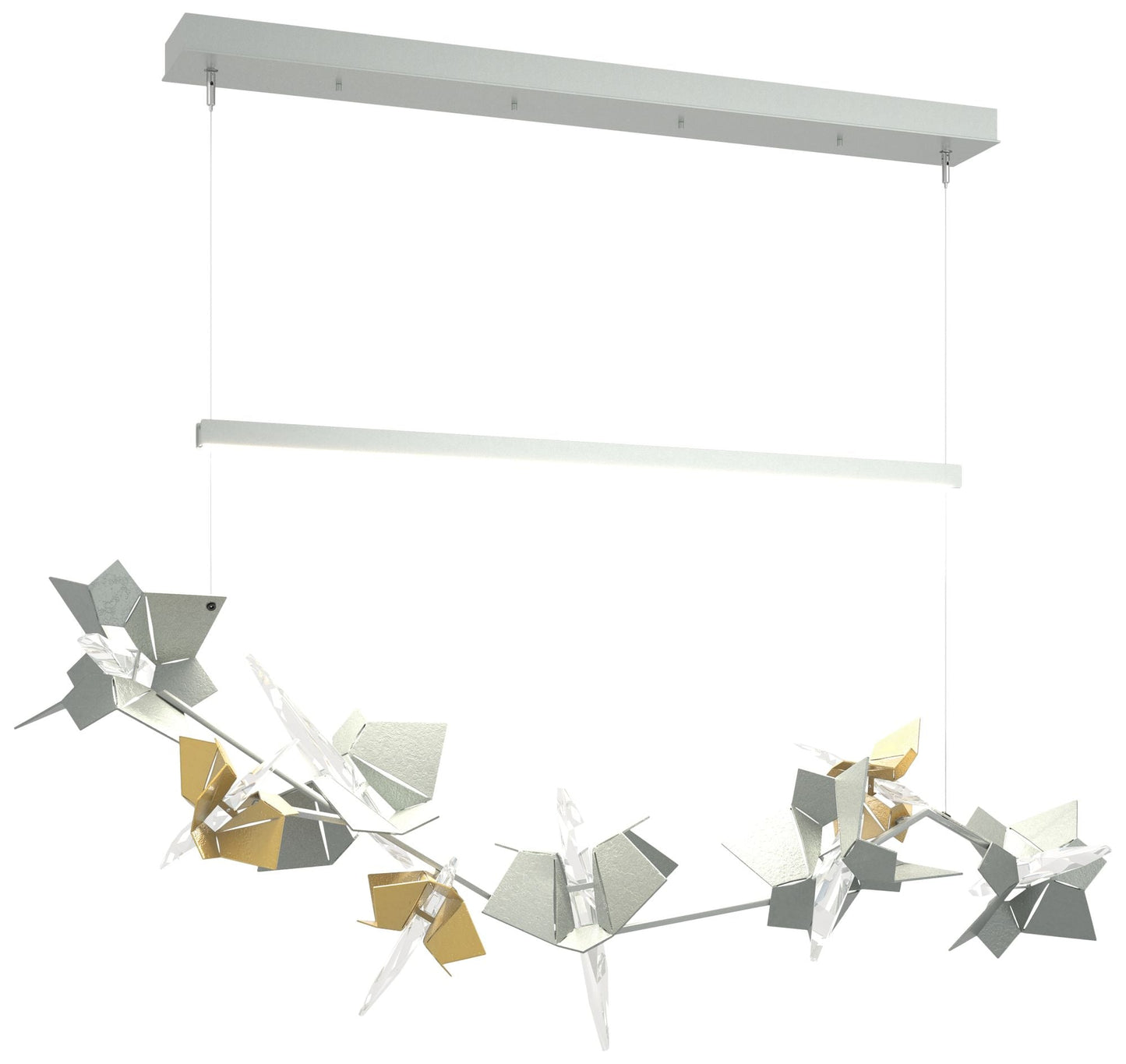 Belladonna 50.3"W Modern Brass Accented Standard LED Pendant