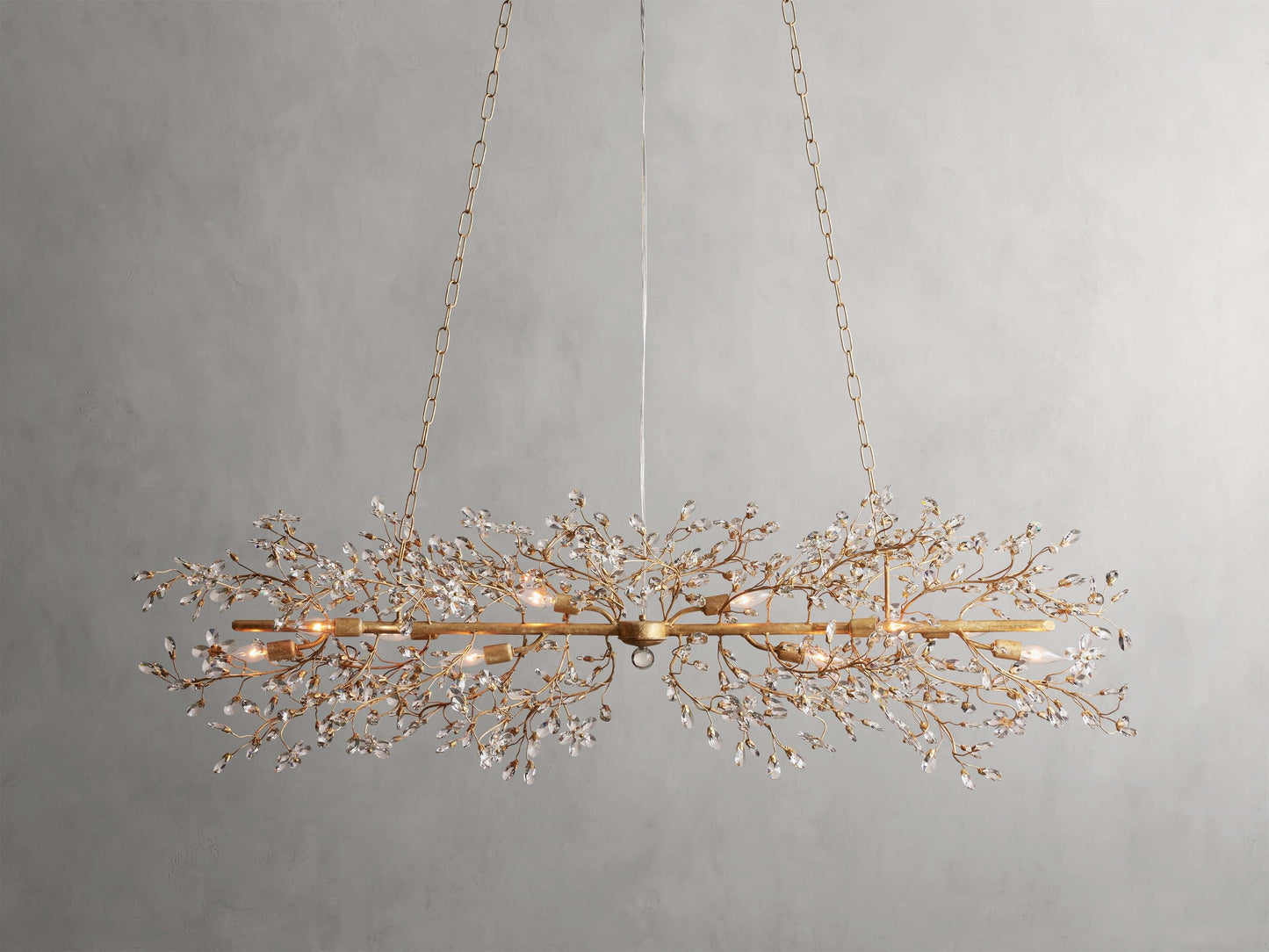Bellafiora Crystal Vine Linear Chandelier