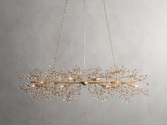 Bellafiora Crystal Vine Linear Chandelier