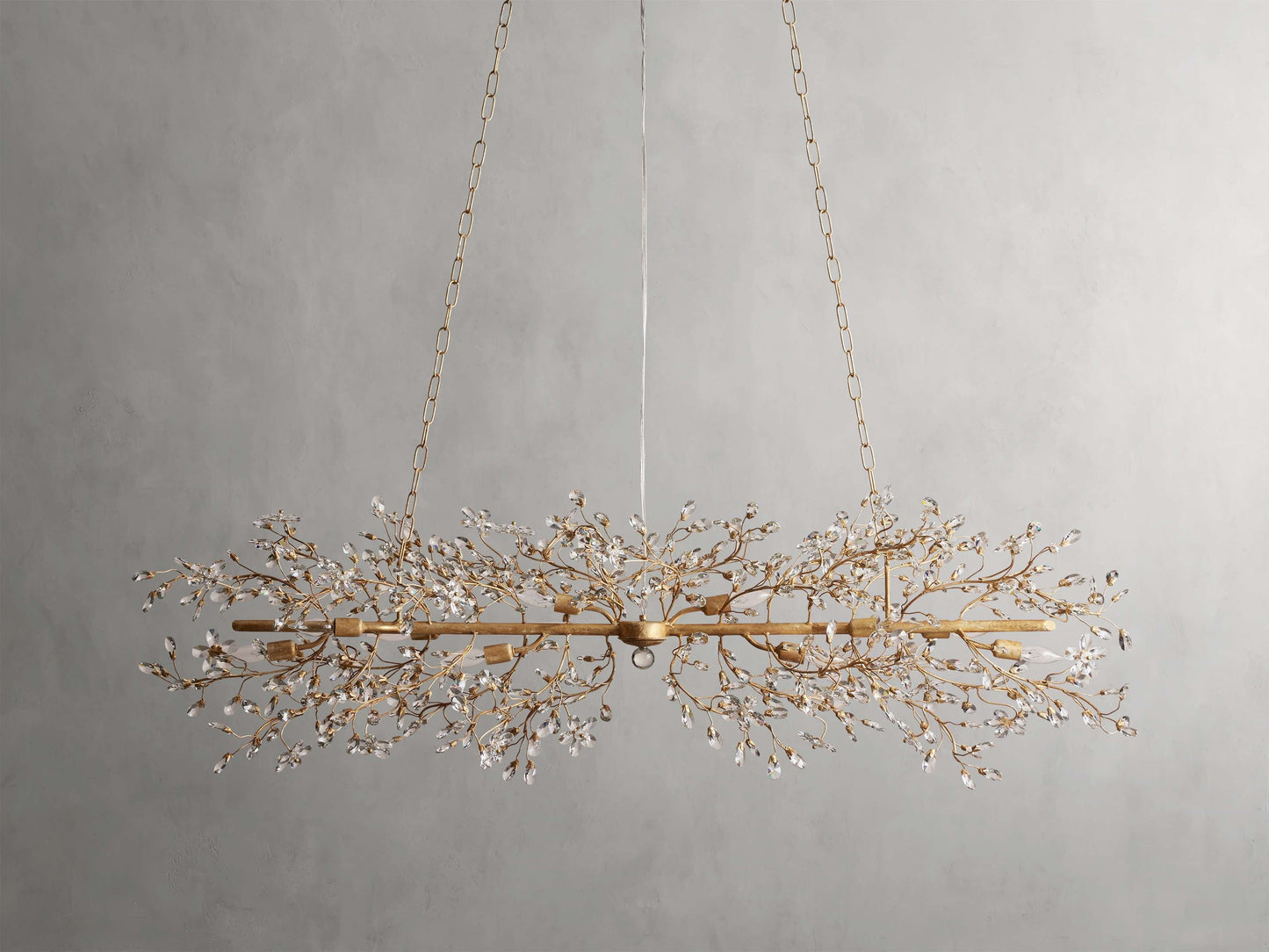 Bellafiora Crystal Vine Linear Chandelier