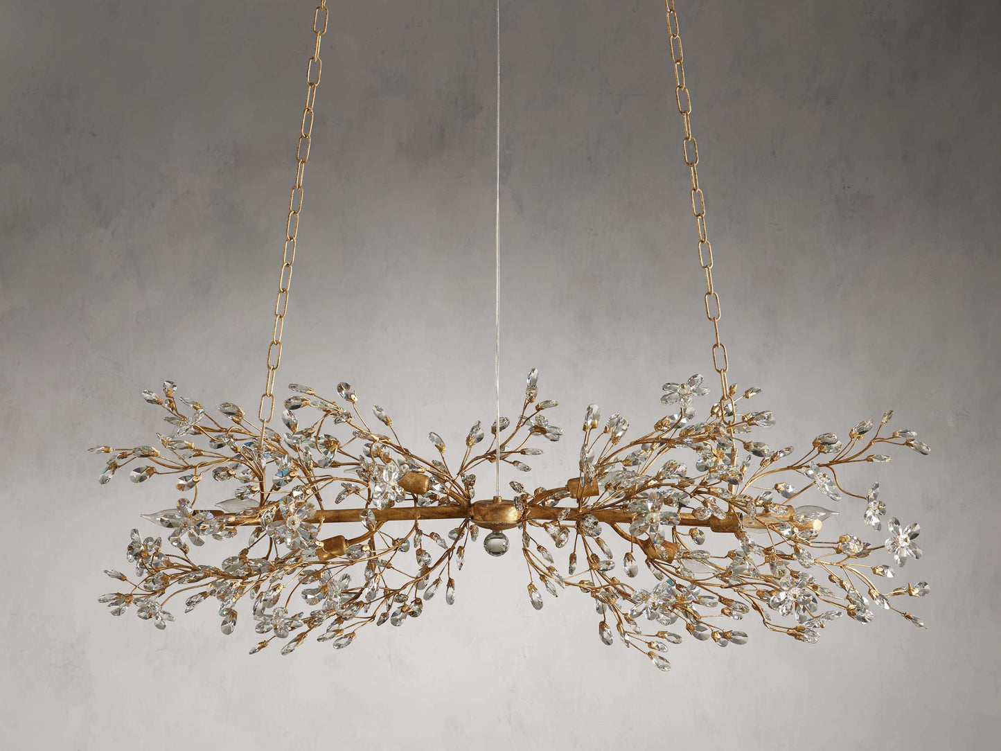 Bellafiora Crystal Vine Linear Chandelier