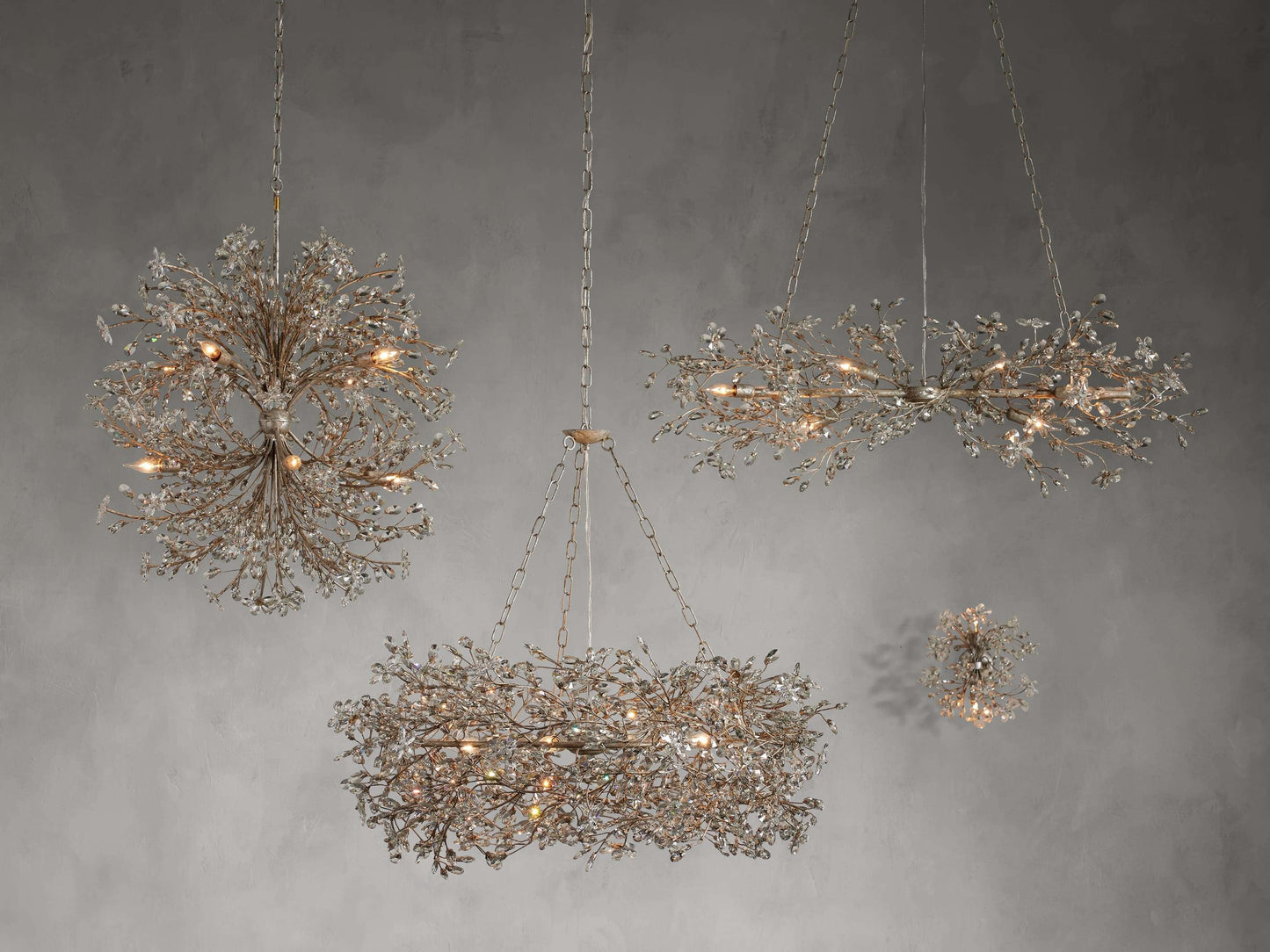 Bellafiora Crystal Vine Linear Chandelier