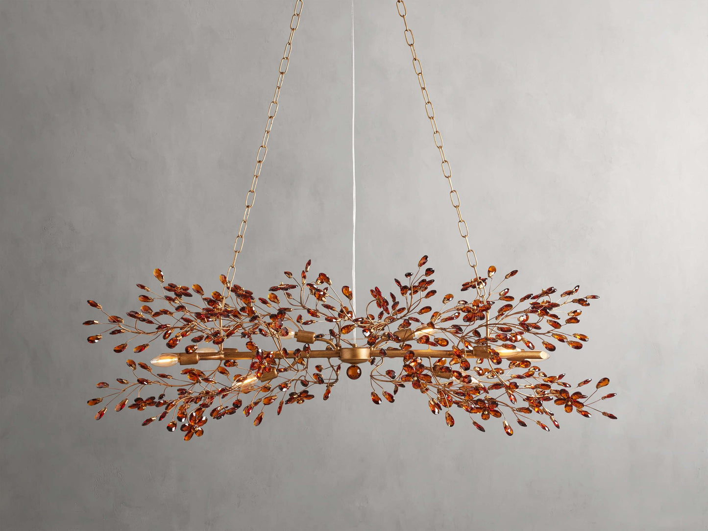 Bellafiora Crystal Vine Linear Chandelier