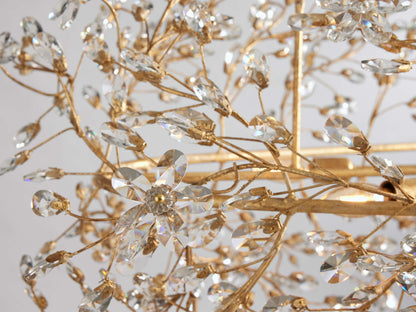 Bellafiora Crystal Vine Oval Chandelier