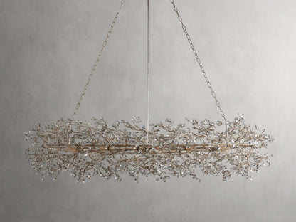Bellafiora Crystal Vine Oval Chandelier