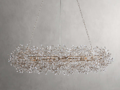 Bellafiora Crystal Vine Oval Chandelier