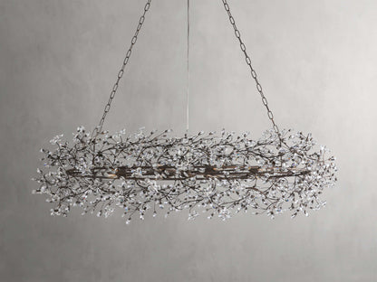 Bellafiora Crystal Vine Oval Chandelier